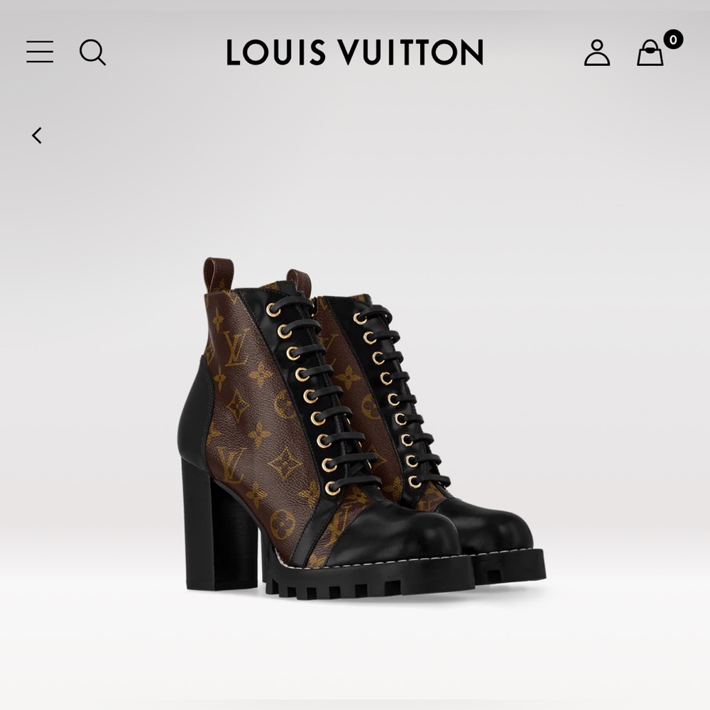 Louis Vuitton Star Trail Ankle Boot Heel Size 40 10 - Picture 8 of 10